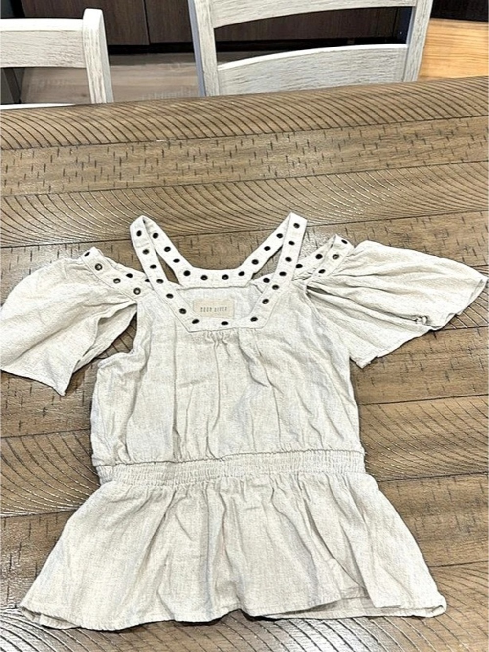 Moon River Kids White Casual top